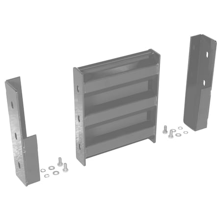 Vestil Drop-In Style Guard Rail 1 Ft Gray Semi Gloss GR-F3R-DI-1-GYSG